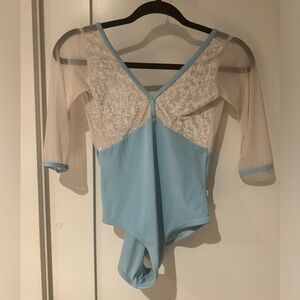 Yumiko Leotard - Alicia with 1/2 Sleeves, Mesh